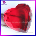 Wuzhou Red Heart Crystal Stone for Wedding Ring